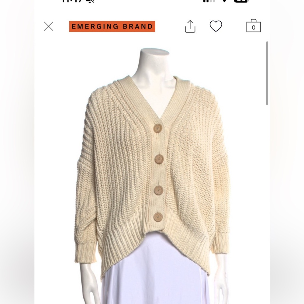 Babaa Cream Knit Cardigan